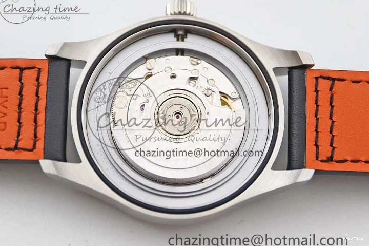 MIROTIME 0506 Vibrant Mark XVIII IW327001 SS M+F 1:1 Best Edition Black Dial on Black Leather Strap A 7055